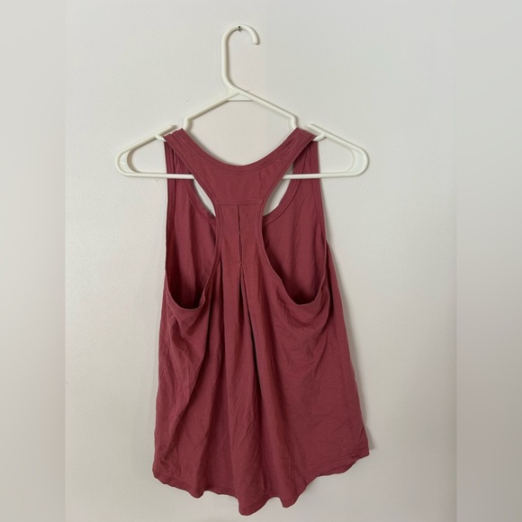 Lululemon Pleated Love Tank Top Cherry Tint Dusty Rose Size 6 - Picture 6 of 8